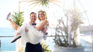 A happy wedding.
