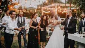 The best wedding reception with family and friends.