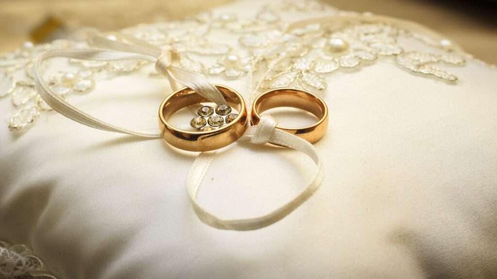 Wedding Ring of the Groom and Bride