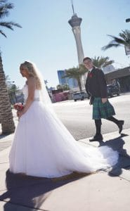 Bride and Groom Cross The Stratosphere