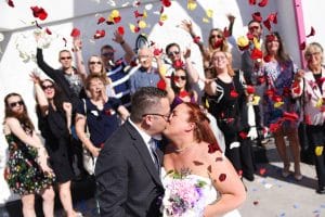 The Little Vegas Chapel Wedding with Confetti