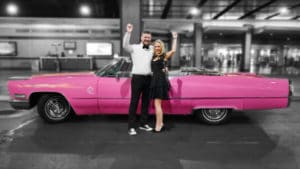 Elvis Wedding in Las Vegas Pink Cadillac