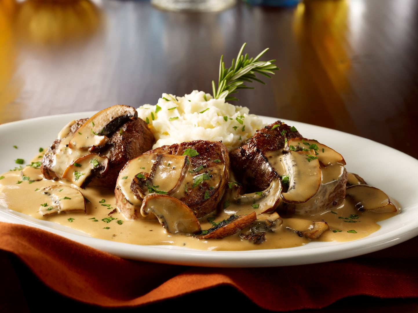 Wedding Catering Beef Medallions Dish | The Little Vegas Chapel