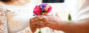 Ring Exchange During Wedding Ceremonny