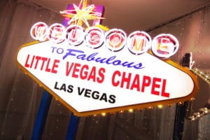 Fabulous Little Vegas Chapel Sign