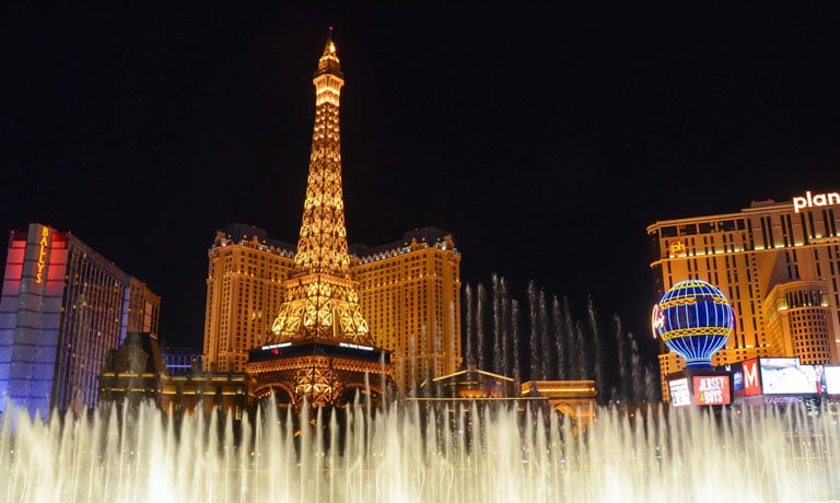 Paris Las Vegas at Night