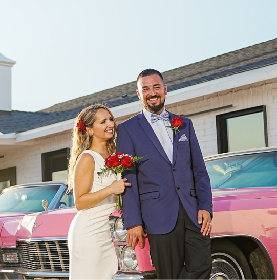 Newly married couple at The Little Vegas Chapel Traditional Weddings image