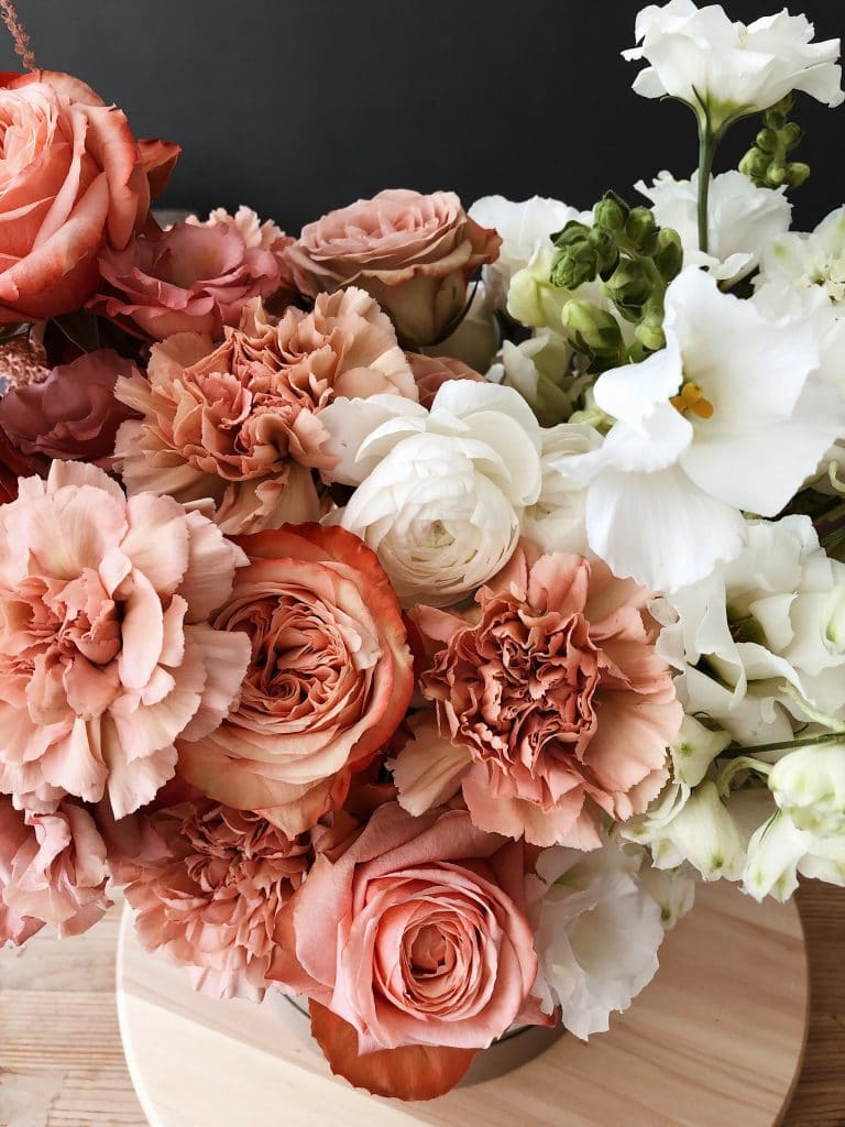 Pink and White Wedding Bouquet